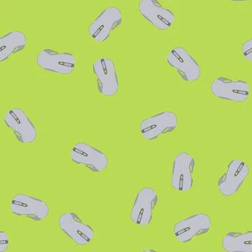 Seamless pattern r game mouse cartoon vector Stock Illustration