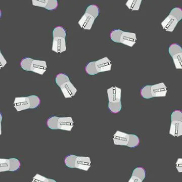 Seamless pattern r game mouse cartoon vector Stock Illustration