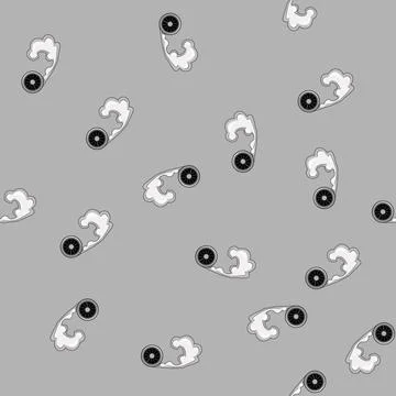 Seamless pattern racing tire smoke cartoon vector Stock Illustration