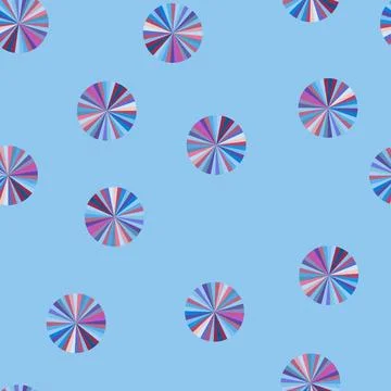 Seamless pattern Radial burst abstract pattern creating vibrant color wheel Stock Illustration