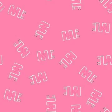 Seamless pattern rail heater towel cartoon vector Stock Illustration