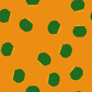 Seamless pattern rainbow leprechaun gold pot cartoon vector Stock Illustration