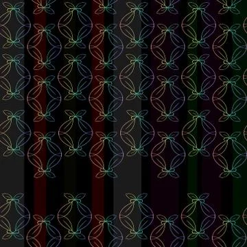 Seamless pattern with rainbow tracery. Eps 10 Stock Illustration