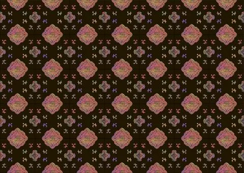 Seamless pattern with rainbows, leaves on a white background. Bohemian patt.. Stock Illustration