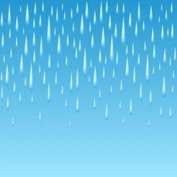 Seamless pattern with raindrops. Illustrazione stock
