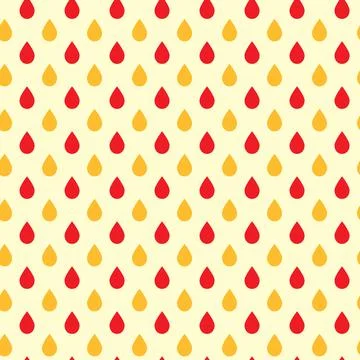 Seamless pattern of raindrops Stock Illustration