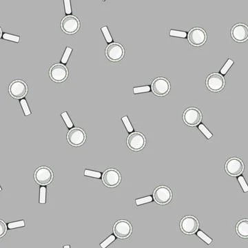 Seamless pattern rainfall reading magnifier cartoon vector Illustrazione stock