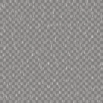 Seamless pattern with raining on transparent background. Vector. Stock Illustration