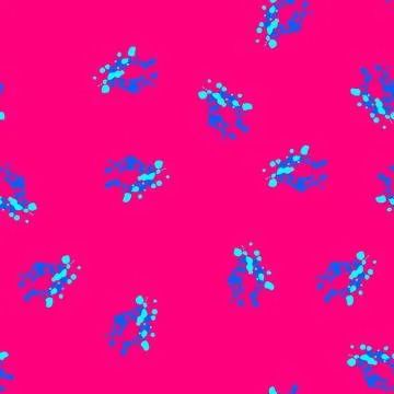 Seamless pattern random paint splatters cartoon vector Stock Illustration