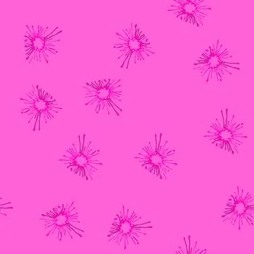 Seamless pattern random paint splatters cartoon vector Stock Illustration