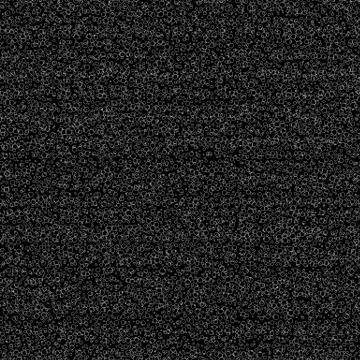 Seamless pattern with random sized bubbles. Black circles on white background Illustrazione stock