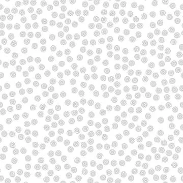 Seamless pattern of random spirals. Abstract vector background Illustrazione stock