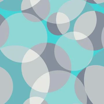 Seamless pattern of randomly arranged circles pastel shades Stock Illustration