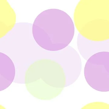 Seamless pattern of randomly arranged circles pastel shades Stock Illustration