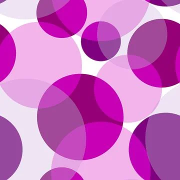 Seamless pattern of randomly arranged circles pastel pink shades Stock-Illustration