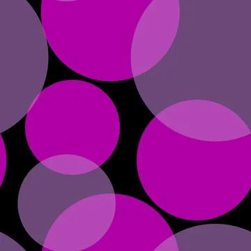 Seamless pattern of randomly arranged circles lilac pastel shades Stock Illustration
