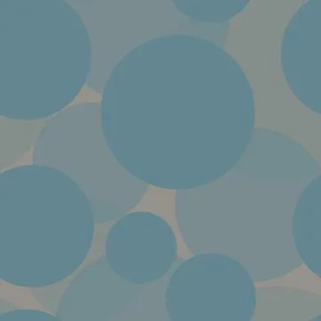 Seamless pattern of randomly arranged circles pastel shades Stock Illustration