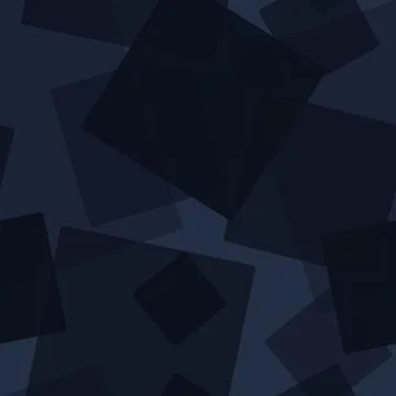 Seamless pattern of randomly arranged squares of black on gray Stock Illustration