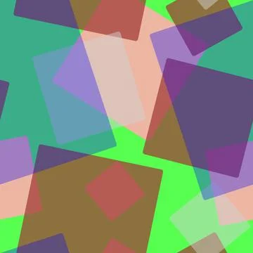 Seamless pattern of randomly arranged squares of colored motley Illustrazione stock