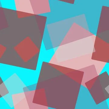 Seamless pattern of randomly arranged squares of colored motley Stock Illustration