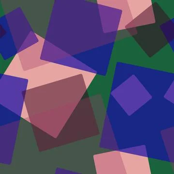 Seamless pattern of randomly arranged squares of colored motley Illustrazione stock