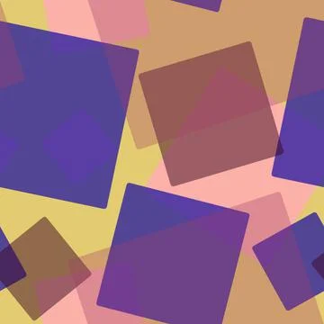 Seamless pattern of randomly arranged squares of colored motley Stock-Illustration