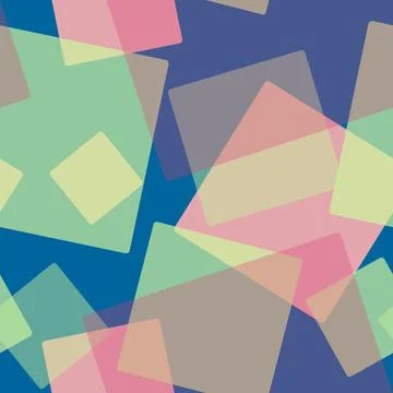 Seamless pattern of randomly arranged squares of colored motley Stock Illustration
