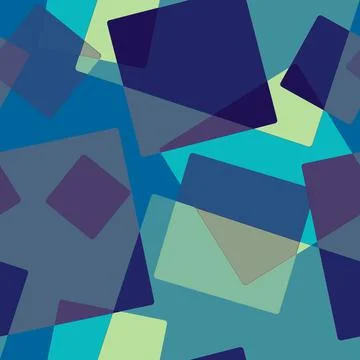 Seamless pattern of randomly arranged squares of blue colors motley Stock-Illustration