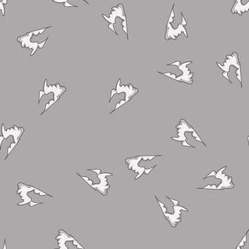 Seamless pattern rapidity speed smoke cloud cartoon vector Stock Illustration