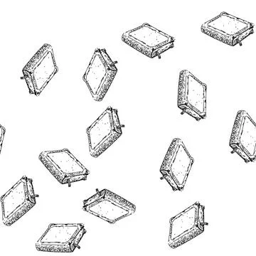 Seamless pattern rare vintage book sketch hand drawn Stock Illustration
