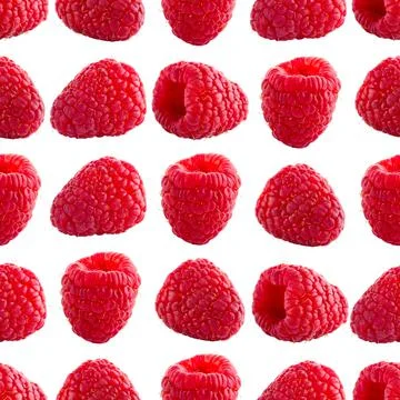 Seamless pattern with raspberry. Berries abstract background. Raspberry pattern 스톡 사진