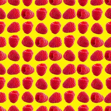 Seamless pattern with raspberry. Berries abstract background. Raspberry pattern 스톡 사진