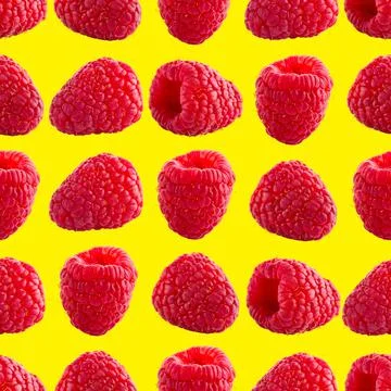 Seamless pattern with raspberry. Berries abstract background. Raspberry pattern 스톡 사진