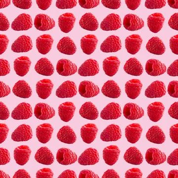 Seamless pattern with raspberry. Berries abstract background. Raspberry pattern 스톡 사진