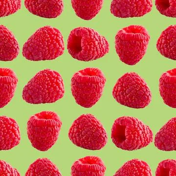 Seamless pattern with raspberry. Berries abstract background. Raspberry pattern 스톡 사진