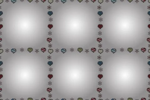 Seamless pattern. Raster. Comic style doodle frame consists of white, black and Stock Illustration