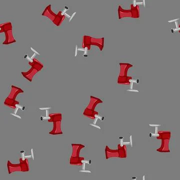 Seamless pattern raw meat grinder cartoon vector Stock Illustration