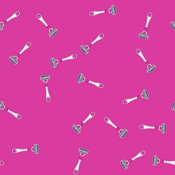Seamless pattern razor shaver cartoon vector Stock Illustration