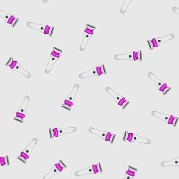 Seamless pattern razor shaver electric cartoon vector Stock Illustration