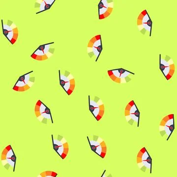 Seamless pattern reading speedometer cartoon vector Illustrazione stock