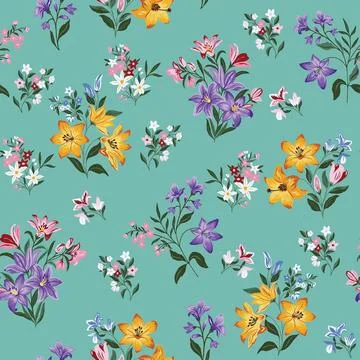 Seamless pattern of realistic rose flowers with tropical leaves. watercolor.. 스톡 일러스트