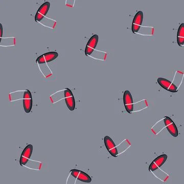 Seamless pattern rebound trampoline jumping cartoon vector Stock Illustration