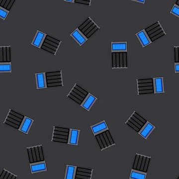 Seamless pattern recharge aa battery charger cartoon vector Stock Illustration