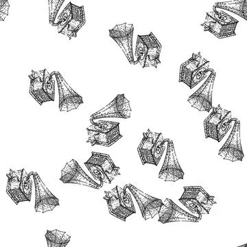 Seamless pattern record gramophone sketch hand drawn Stock Illustration