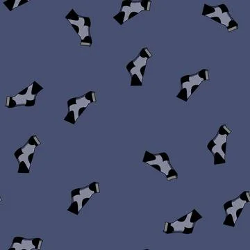 Seamless pattern recovery compression socks cartoon vector Illustrazione stock