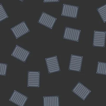 Seamless pattern recovery hard drive cartoon vector Stockillustratie