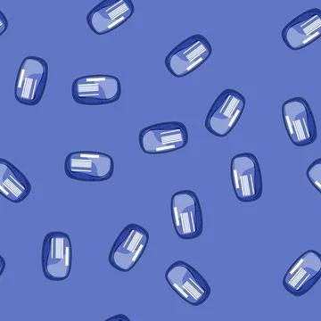 Seamless pattern recovery ice pack for injuries cartoon vector Stock Illustration