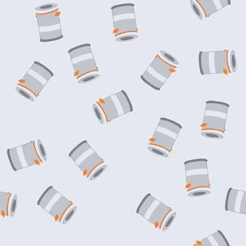Seamless pattern recycle trash bin cartoon vector Stock Illustration