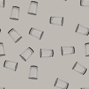 Seamless pattern recycle trash bin garbage cartoon vector イラスト素材