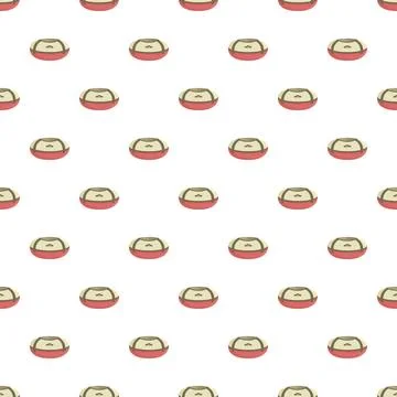 Seamless pattern with a red and beige cosmetic case 스톡 일러스트